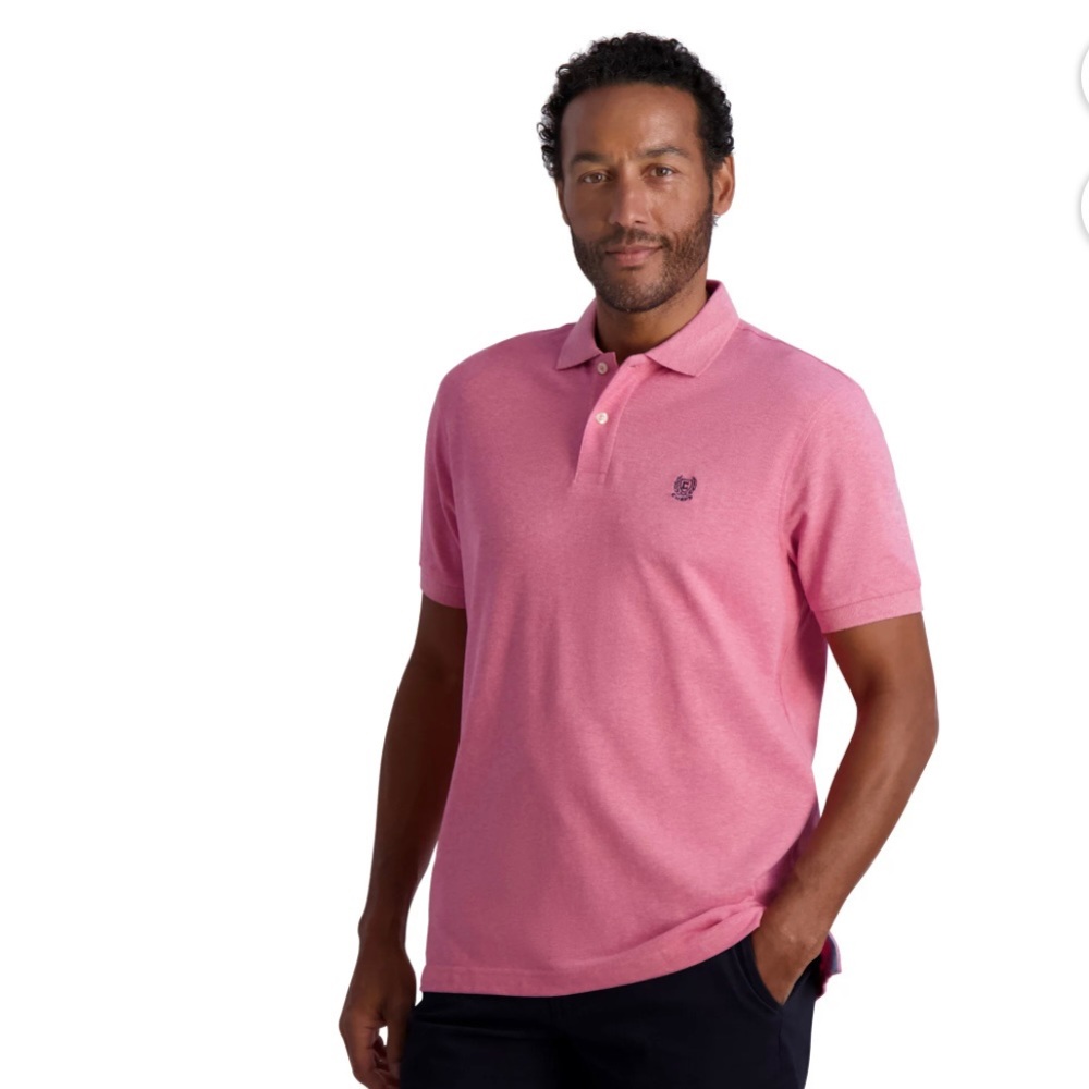 Chaps Men’s Polo Pink/Salmon XXL Big and Tall